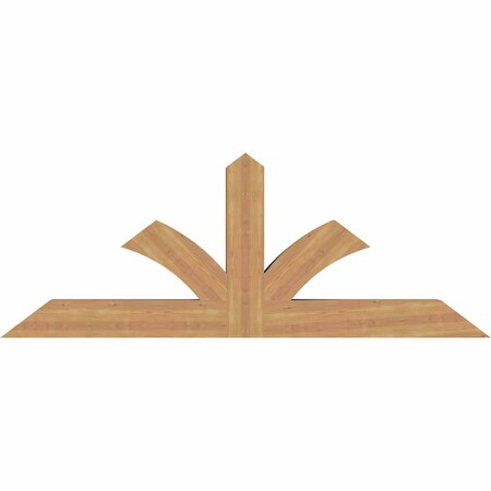 Ekena Millwork Richland Smooth Timber Gable Bracket, Western Red Cedar, 72"W x 27"H x 5 1/2"D x 5 1/2"F, 9/12 Pitch GBW072X27X0606RIC00SWR